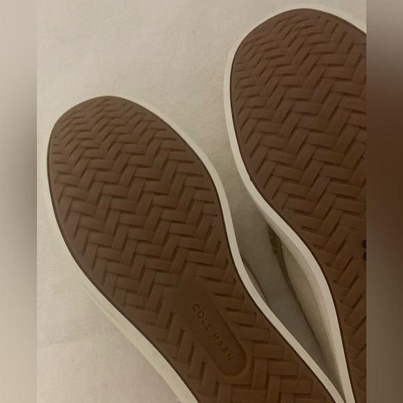 Cole Haan Nantucket  C38573 Penny Loafer Mens Sz 8 M Ivory Canvas Slip On Shoes - Picture 8 of 15